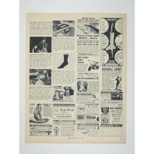 Vintage Boys Life Magazine Page July 1967 Print Ad Page
